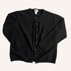 Pendleton 100% lambs wool black cardigan Large, Portland OR